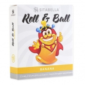 Стимулирующий презерватив-насадка Roll   Ball Banana - Sitabella - купить с доставкой в Ростове-на-Дону