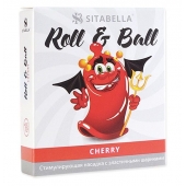 Стимулирующий презерватив-насадка Roll   Ball Cherry - Sitabella - купить с доставкой в Ростове-на-Дону