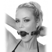 Черный кляп с дырочками Breathable Ball Gag - Pipedream - купить с доставкой в Ростове-на-Дону