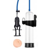 Прозрачная вакуумная вибропомпа Sex Expert с насадкой-вагиной - Sex Expert - в Ростове-на-Дону купить с доставкой