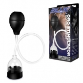 Вакуумный стимулятор головки пениса Oro Stimulator Self-Stroking Pump - BlueLine - в Ростове-на-Дону купить с доставкой