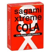 Ароматизированные презервативы Sagami Xtreme COLA - 3 шт. - Sagami - купить с доставкой в Ростове-на-Дону