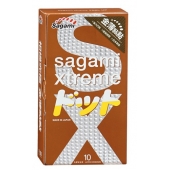 Презервативы Sagami Xtreme FEEL UP с точечной текстурой и линиями прилегания - 10 шт. - Sagami - купить с доставкой в Ростове-на-Дону