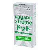 Презервативы Sagami Xtreme Type-E с точками - 10 шт. - Sagami - купить с доставкой в Ростове-на-Дону