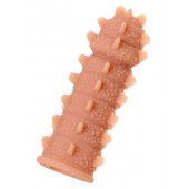 Телесная реалистичная насадка KOKOS Extreme Sleeve 04 с дополнительной стимуляцией - 12,7 см. - KOKOS - в Ростове-на-Дону купить с доставкой