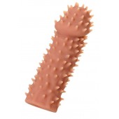 Телесная реалистичная насадка KOKOS Extreme Sleeve 07 с дополнительной стимуляцией - 12,7 см. - KOKOS - в Ростове-на-Дону купить с доставкой