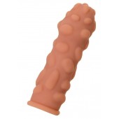 Телесная реалистичная насадка KOKOS Extreme Sleeve 11 с дополнительной стимуляцией - 12,7 см. - KOKOS - в Ростове-на-Дону купить с доставкой