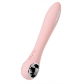 Розовый силиконовый вибратор с электростимуляцией GALVANI VIBE - 21 см. - ToyFa - купить с доставкой в Ростове-на-Дону