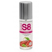 Смазка на водной основе S8 Flavored Lube со вкусом вишни - 125 мл. - Stimul8 - купить с доставкой в Ростове-на-Дону