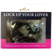 Черные меховые наручники Love с ключиками - Baile - купить с доставкой в Ростове-на-Дону