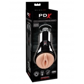 Телесный вибромастурбатор-вагина Cock Compressor Vibrating Stroker - Pipedream - в Ростове-на-Дону купить с доставкой