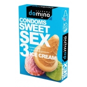 Презервативы для орального секса DOMINO Sweet Sex с ароматом мороженого - 3 шт. - Domino - купить с доставкой в Ростове-на-Дону