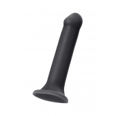 Черный фаллос на присоске Silicone Bendable Dildo XL - 20 см. - Strap-on-me - купить с доставкой в Ростове-на-Дону