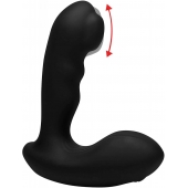 Черный стимулятор простаты Alpha-Pro 7X P-Milker Silicone Prostate Stimulator with Milking Bead - XR Brands - в Ростове-на-Дону купить с доставкой