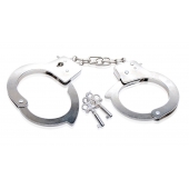 Металлические наручники Beginner s Metal Cuffs - Pipedream - купить с доставкой в Ростове-на-Дону