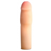 Телесная насадка-удлинитель на пенис PERFORMANCE 1.5INCH COCK XTENDER - 16 см. - Blush Novelties - в Ростове-на-Дону купить с доставкой