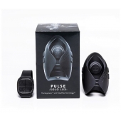 Темно-серый инновационный мужской осциллятор PULSE SOLO LUX с пультом ДУ - Hot Octopuss - в Ростове-на-Дону купить с доставкой