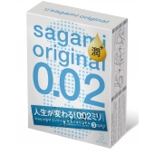 Ультратонкие презервативы Sagami Original 0.02 Extra Lub с увеличенным количеством смазки - 3 шт. - Sagami - купить с доставкой в Ростове-на-Дону