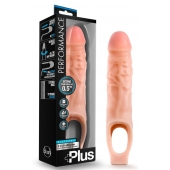 Телесный реалистичный фаллоудлинитель 9 Inch Silicone Cock Sheath Penis Extender - 22,86 см. - Blush Novelties - в Ростове-на-Дону купить с доставкой