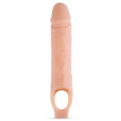 Телесный реалистичный фаллоудлинитель 10 Inch Silicone Cock Sheath Penis Extender - 25,4 см. - Blush Novelties - в Ростове-на-Дону купить с доставкой