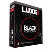 Черные презервативы LUXE Royal Black Collection - 3 шт. - Luxe - купить с доставкой в Ростове-на-Дону