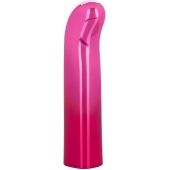 Розовый изогнутый мини-вибромассажер Glam G Vibe - 12 см. - California Exotic Novelties