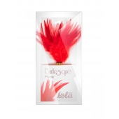 Красный перьевой тиклер Plume - 23 см. - Lola Lingerie - купить с доставкой в Ростове-на-Дону