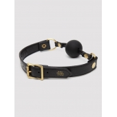 Черный кляп-шар Bound to You Faux Leather Ball Gag - Fifty Shades of Grey - купить с доставкой в Ростове-на-Дону
