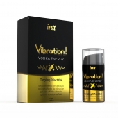 Жидкий интимный гель с эффектом вибрации Vibration! Vodka Energy - 15 мл. - INTT - купить с доставкой в Ростове-на-Дону