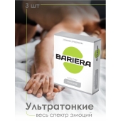 Ультратонкие презервативы Bariera Ultra Thin - 3 шт. - Bariera - купить с доставкой в Ростове-на-Дону