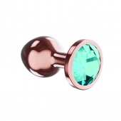 Пробка цвета розового золота с малиновым кристаллом Diamond Topaz Shine L - 8,3 см. - Lola Games - купить с доставкой в Ростове-на-Дону