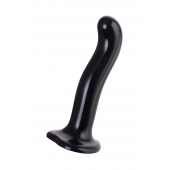 Черный стимулятор для пар P G-Spot Dildo Size M - 18 см. - Strap-on-me - в Ростове-на-Дону купить с доставкой