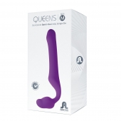 Лиловый безремневой страпон Queens M - Adrien Lastic - купить с доставкой в Ростове-на-Дону