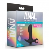 Черный анальный вибратор Silicone Vibrating Prostate Massager 01 - 10,8 см. - Blush Novelties - в Ростове-на-Дону купить с доставкой