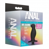 Черный анальный вибромассажёр Silicone Vibrating Prostate Massager 02 - 10,8 см. - Blush Novelties - в Ростове-на-Дону купить с доставкой