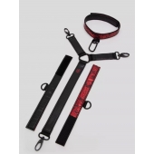 Ошейник с наручниками Reversible Faux Leather Collar and Wrist - Fifty Shades of Grey - купить с доставкой в Ростове-на-Дону