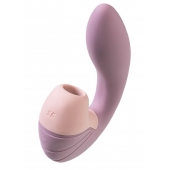 Сиреневый вибратор с вакуумным стимулятором Supernova - 16,9 см. - Satisfyer купить в Ростове-на-Дону с доставкой в Orgasmix.ru Сиреневый вибратор с вакуумным стимулятором Supernova - 16,9 см. - Satisfyer