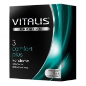 Контурные презервативы VITALIS PREMIUM comfort plus - 3 шт. - Vitalis - купить с доставкой в Ростове-на-Дону