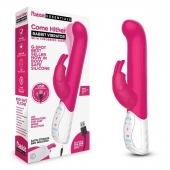 Розовый вибромассажер для G-точки Come hither G-Spot Rabbit - 24,5 см. - Rabbit Essentials