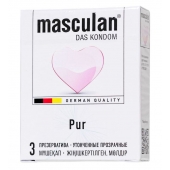 Супертонкие презервативы Masculan Pur - 3 шт. - Masculan - купить с доставкой в Ростове-на-Дону