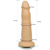 Телесная насадка Harness - 15,8 см. - LOVETOY (А-Полимер) - купить с доставкой в Ростове-на-Дону