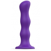 Фиолетовая насадка Strap-On-Me Dildo Geisha Balls size M - Strap-on-me - купить с доставкой в Ростове-на-Дону