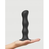 Черная насадка Strap-On-Me Dildo Geisha Balls size XL - Strap-on-me - купить с доставкой в Ростове-на-Дону