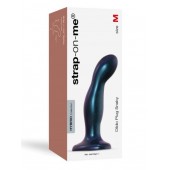 Темно-синяя насадка Strap-On-Me Dildo Plug Snaky size M - Strap-on-me - купить с доставкой в Ростове-на-Дону