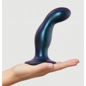 Темно-синяя насадка Strap-On-Me Dildo Plug Snaky size M - Strap-on-me - купить с доставкой в Ростове-на-Дону