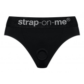 Черные трусики для насадок Heroine Lingerie Harness - size L - Strap-on-me - купить с доставкой в Ростове-на-Дону