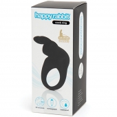 Черное эрекционное виброкольцо Happy Rabbit Rechargeable Rabbit Cock Ring - Happy Rabbit - в Ростове-на-Дону купить с доставкой