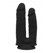 Черный анально-вагинальный фаллоимитатор Double Penetrator - 19,5 см. - Dream Toys