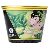 Массажная свеча Exotic Green Tea с ароматом зелёного чая - 170 мл. - Shunga - купить с доставкой в Ростове-на-Дону