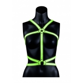 Портупея Body Harness с неоновым эффектом - размер L-XL - Shots Media BV - купить с доставкой в Ростове-на-Дону